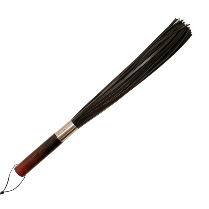 Extremer Gummi-Flogger mit dunkelrot-schwarzem Epoxidharzgriff