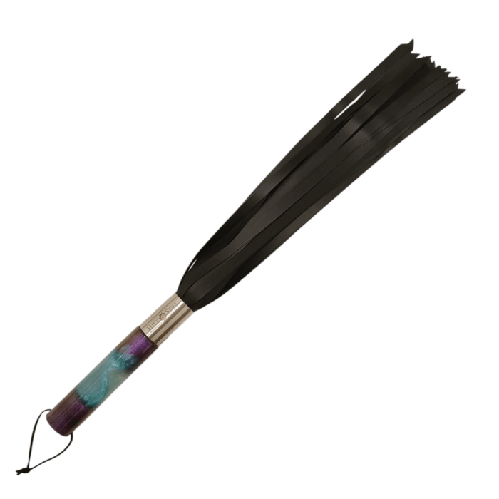 Latex-Flogger - türkis-lilafarbenes Epoxidharz