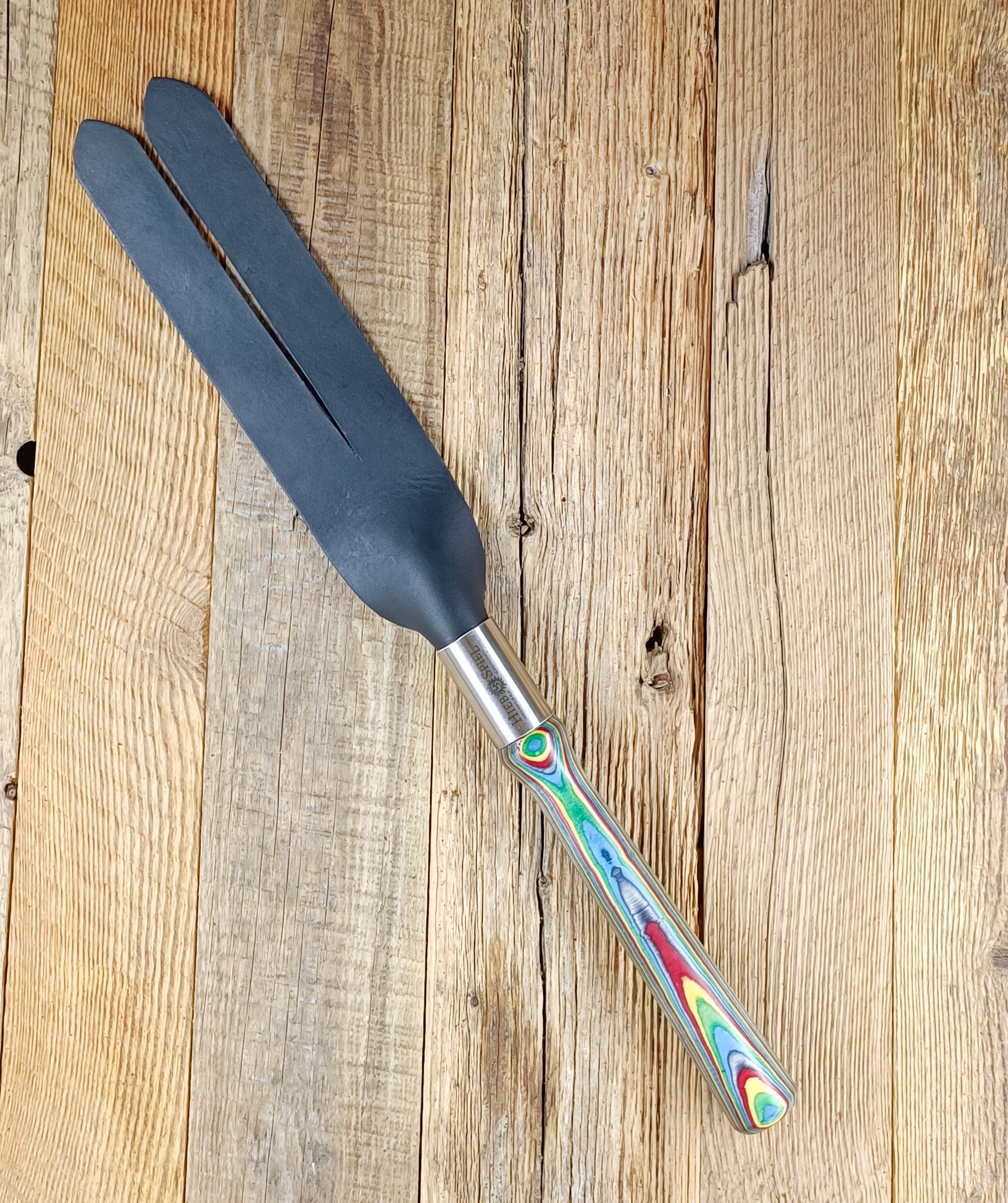 Einzigartige Klatsche aus Rindleder & Multiplex-Griffstück